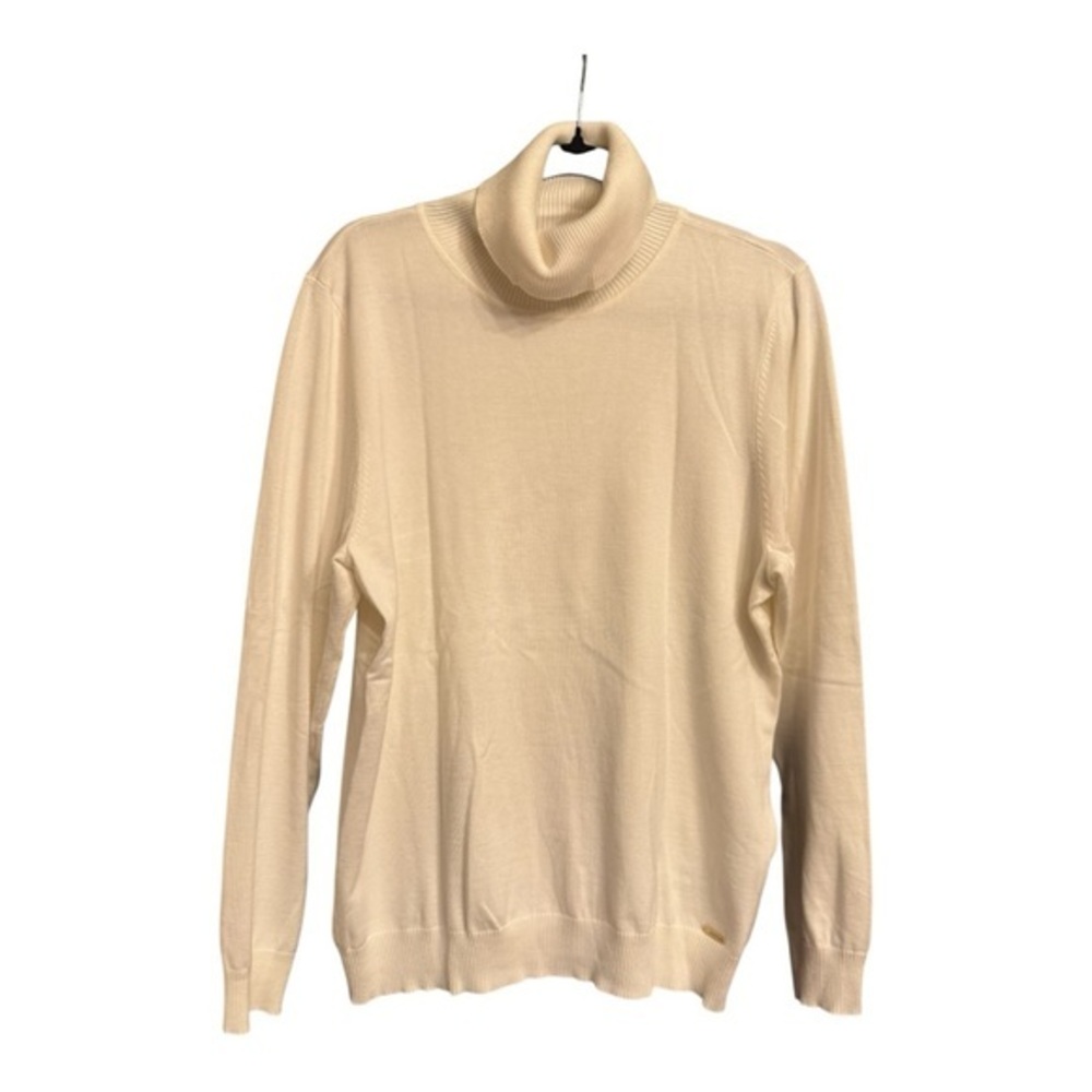 Women’s Calvin Klein Cream Turtleneck Sweater Size XL New Without Tags
